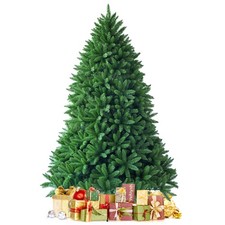 6ft Premium Hinged Artificial Christmas Fir Tree w/1250 Branches Festival Style
