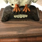 SWISHER& SOULES Metal Great Horned Snowy Owl Decoy  30's-40's double sided — photo 9