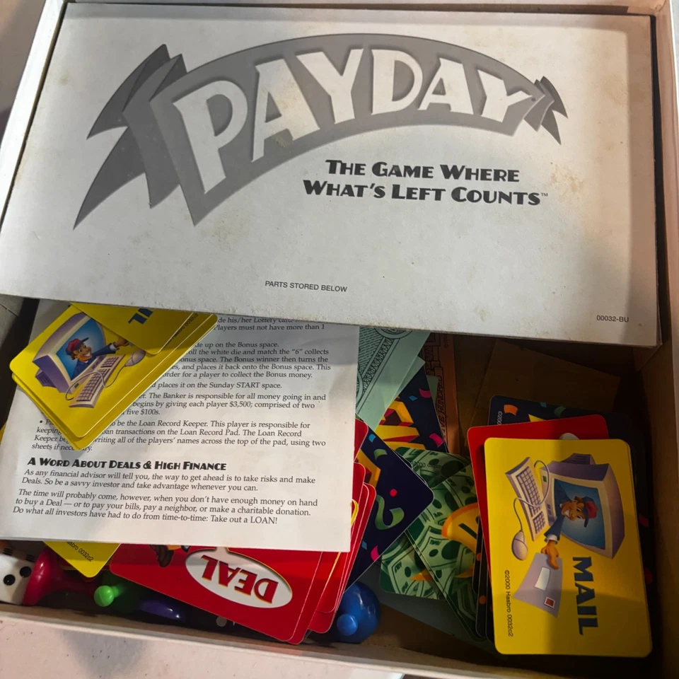Juego de mesa Payday de Hasbro / Parker Brothers 2011 Family Game Night Idea de regalo Foto 2 de 4