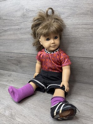 American Girl Doll GOT/ JLY #7 Pleasant Company Markings Brown Hair Blue Eyes