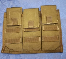 AITES Triple-double (3X2) Mag Pouches USMC Coyote Brown EUC