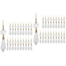 40 Pcs crystal drops pendants Chandelier Icicle Prisms Pendants Chandelier