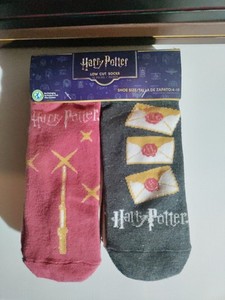 New Harry Potter 10 pair of Graphic Low Cut Socks - Size 4-10