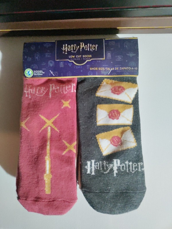 New Harry Potter 10 pair of Graphic Low Cut Socks - Size 4-10