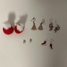 Weihnachts Ohrringe Set 5 teilig 