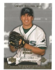 Brian Stokes 2003 Upper Deck Sweet Spot SP Rookie RC #165 DEVIL RAYS 0201/2003