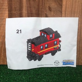 LEGO CABOOSE INSTRUCTION BOOKLET 10014 - BOOKLET ONLY.