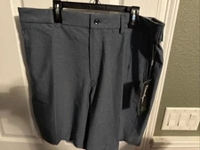 Walter Hagen Performance 11 Mens Golf Shorts Size 36 9”Inseam Flat Front $70 Msr