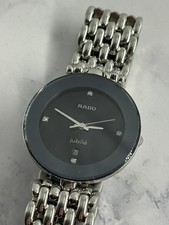 Rado Florence 129.3742.4 Jubile Black Diamond Quartz 32mm New Battery Working