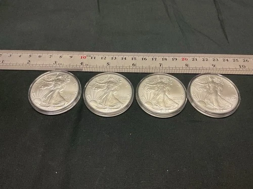 Lot Of 4 American Silver Eagle 1 Troy Oz .999 Fine Silver Rounds 2022 To 2025