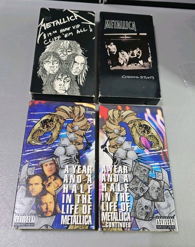 Metallica 4 Pack VHS Bundle π€πΌπ€π₯ πΌ - Picture 1 of 14