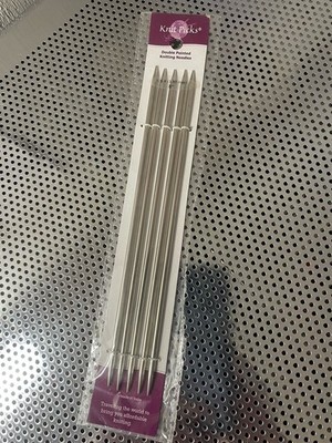 Knit Picks Nickel Plated Double Pointed Needles 8 inch Size 4 (3.50mm)