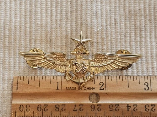 1960s 70s Navy Marine Senior NASA Astronaut Aviation Pilot Wing Badge L@@K!!!