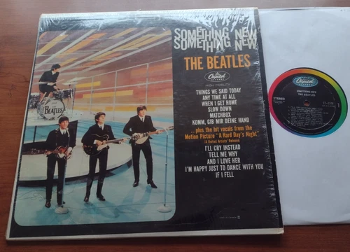 CANADA!!!  Ex to NM- THE BEATLES Something New 1968 STEREO CAPITOL LP SHRINK