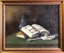 Thomas F. Heesakkers 1946 Dutch Tobacco still life