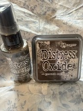 Tim Holtz Ground Espresso Distress Oxide Ink Pad And Spray Bundle