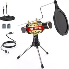 Microfono Condensador De Estudio Profesional Para PC Youtubers Podcast Streaming