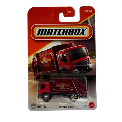 Matchbox Garbage King Truck Red 99 125 Diecast New Sealed