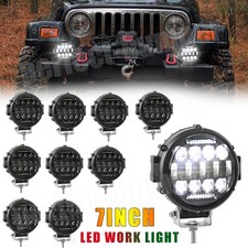 7 Inch Round Led Work Light Pods Spot Flood Combo Fog Lamp Offroad Driving Car 7 Inch Round Led Work Light Pods Spot Flood Combo Fog Lamp Offroad Driving Car