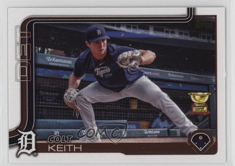 2025 Topps Series 1 Golden Mirror Image Variation Colt Keith #180 08z4