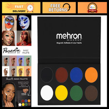 Water-Activated Face Paint Palette - 12 Vibrant Colors for Body Art Makeup