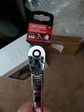 CRAFTSMAN Flex Head Ratchet, Pear Head Long Handle, SAE, 36-Tooth, 3/8" CMT99426