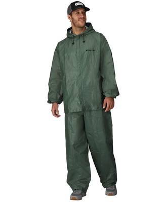 Mens Ultra-Lite2 Waterproof Breathable Protective Rain Suit w/Hood,XL,Od Green