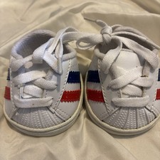 Build A Bear Red White Blue Sneakers Tennis Shoes Lace Up