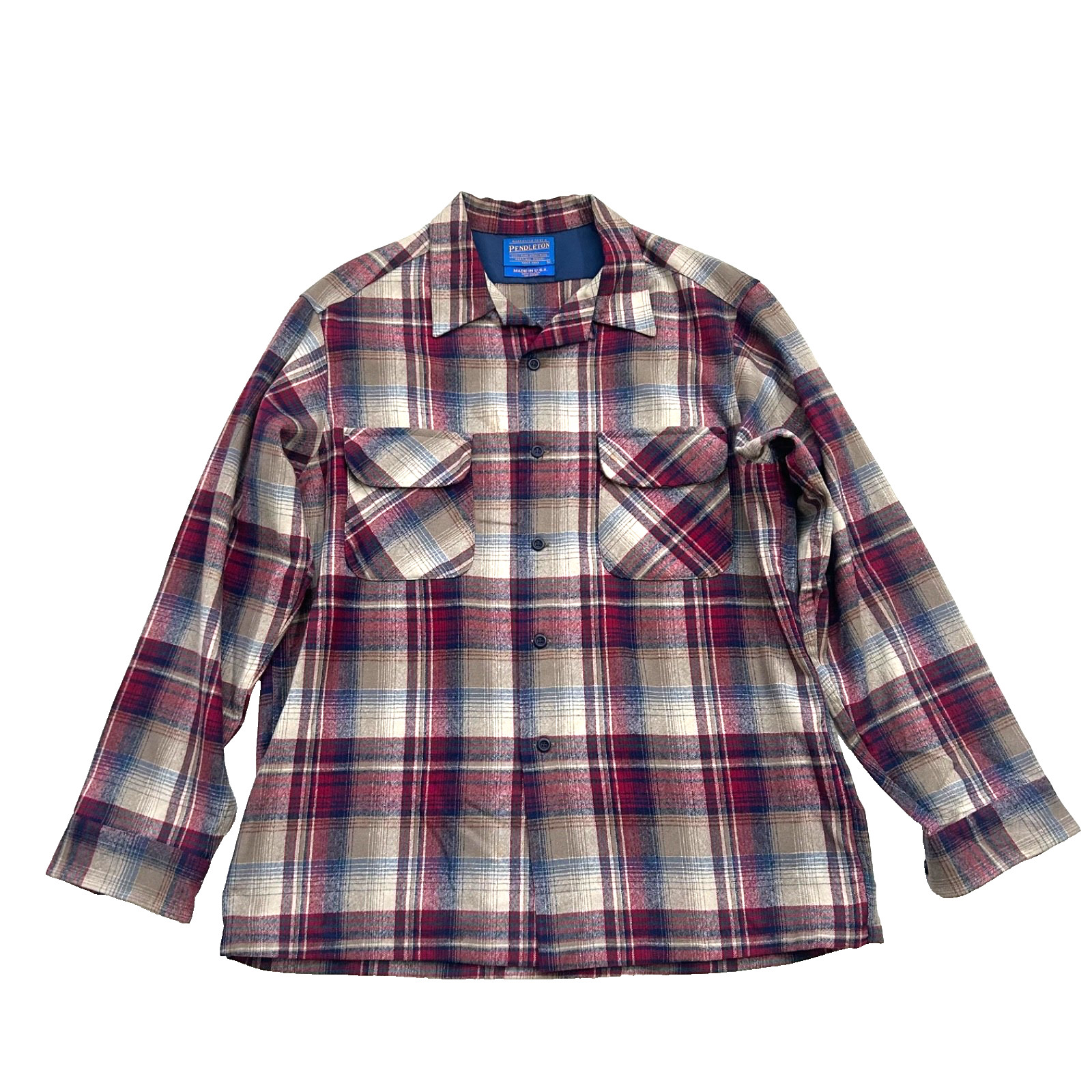 Vintage Pendleton Shirt Loop Collar Rockabilly Sh… - image 1