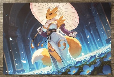 Renamon | Digimon | Kemono | Pin-Up Art Print - [12 x 18]