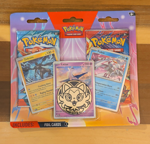 Pokemon TCG Evolving Skies 2-Pack Booster Blister Zekrom Latios Palkia