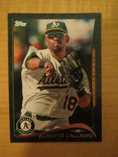 2014 Topps Black 04/63 Alberto Callaspo #238 Oakland Athletics