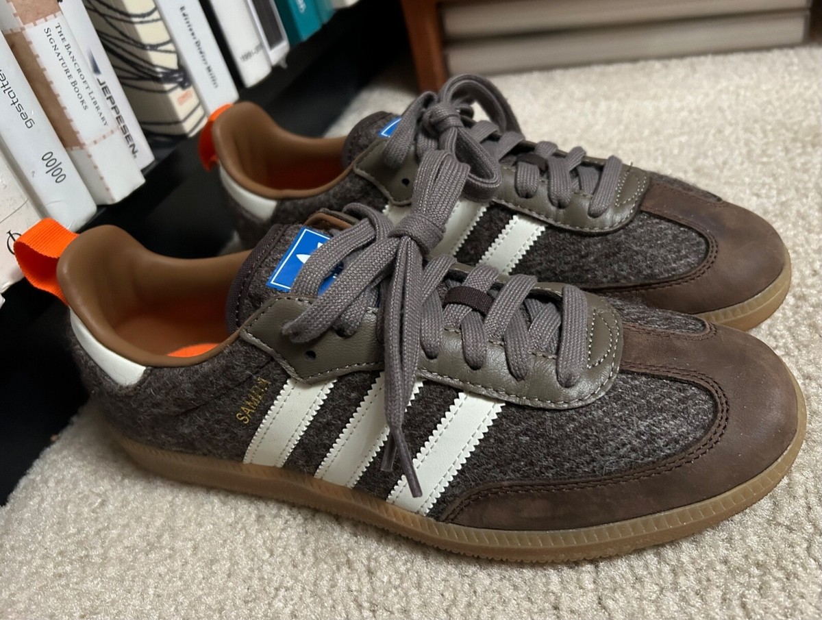 adidas gazelle silver green womens ADIDAS Tweed Pack "Dark Brown"  Stadium Goods