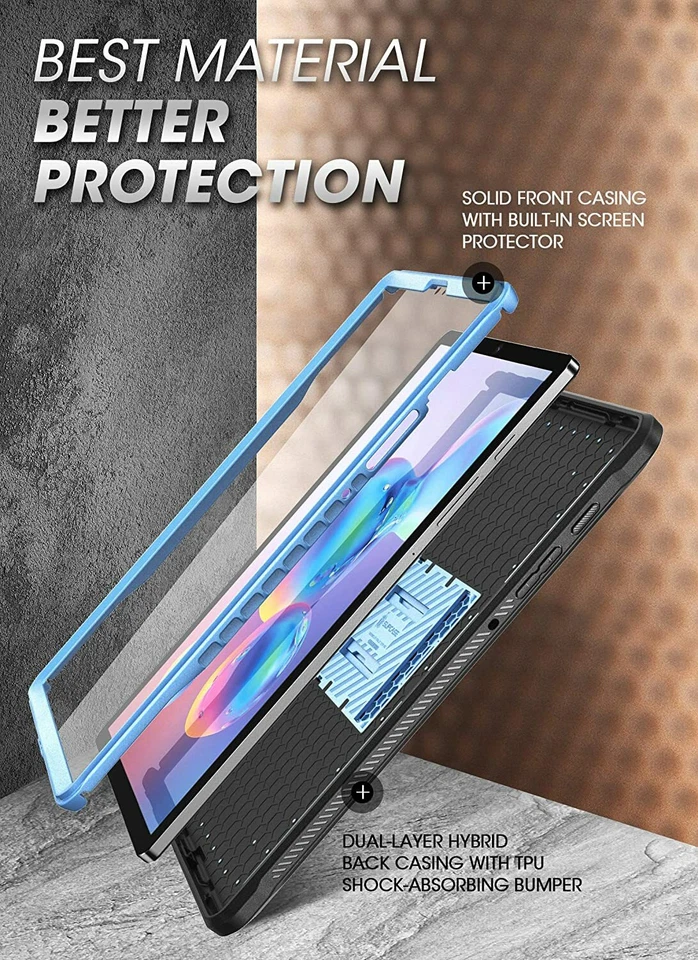 New For Samsung Galaxy Tab S6 10.5" SUPCASE Full-Body Case Built-in Screen Cover - Image 3 of 4