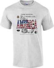 Christian Patriotic America One Nation Under God If God Be For Us T-Shirt