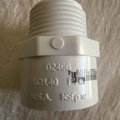 PVC Lasco 1  SCH 40  1  Slip X 1  D MPT  Pipe Adapter / Fitting !