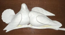 Vtg Burwood Dove Love Birds Wall Plaque Homco Decor 2024B Country Cottage Granny