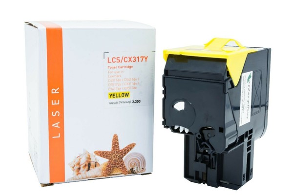 Toner Alternativ Zu Lexmark CS317 CX317 CS417 CX417 CS517 CX517 Yellow 71B20Y0-image