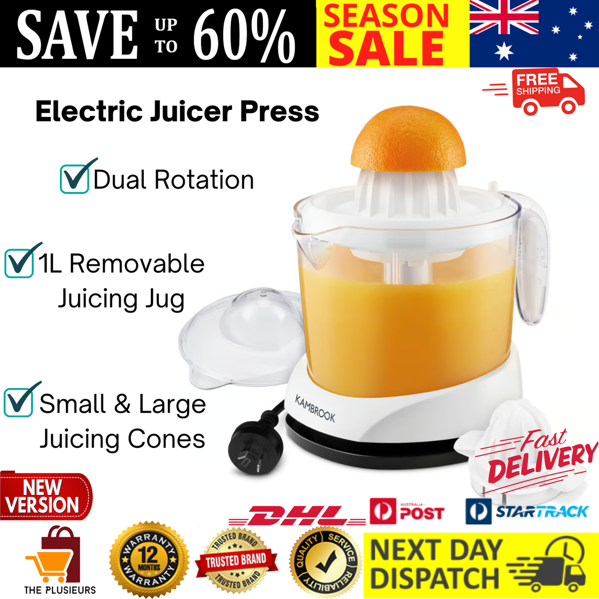 Stainless Steel Kambrook Citrus Press Kambrook The Juice Easy