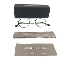 Henry Jullien Glasses Frame CAP FERRET C53P76 Blue White Gold Filled 46-24-145