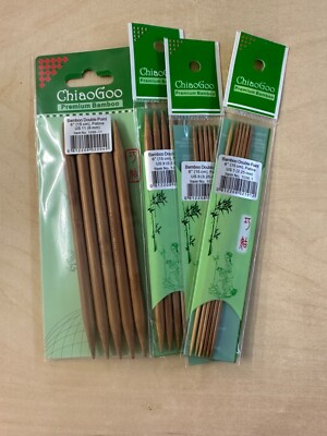 ChiaoGoo Bamboo Double Point 6-Inch Sock Set