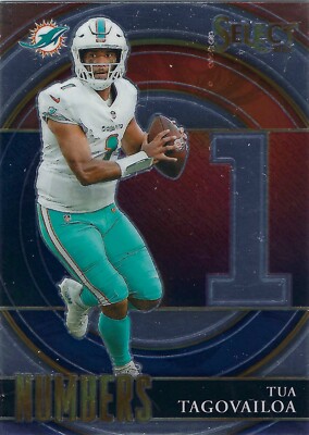 2021 Select Football Tua Tagovailoa Numbers Insert #SN-13 Miami