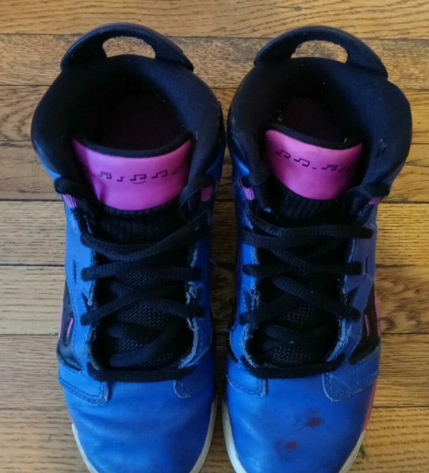 Niños Nike Air Jordan 6-17-23 (GS) Hyper Royal/Negro Hyper Violet 428818-400  Foto 2 de 4