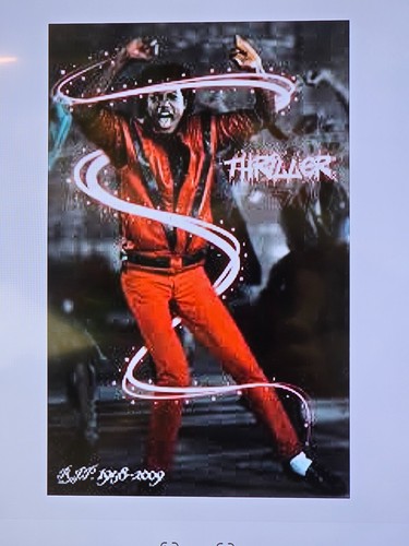 Authentic Michael Jackson "Thriller" Solid Brass Collectors Plaque Made In USA. - Picture 11 of 12