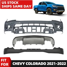 Front Bumper Cover Assembly Kit Fit For 2021 2022 Chevrolet Colorado Primed