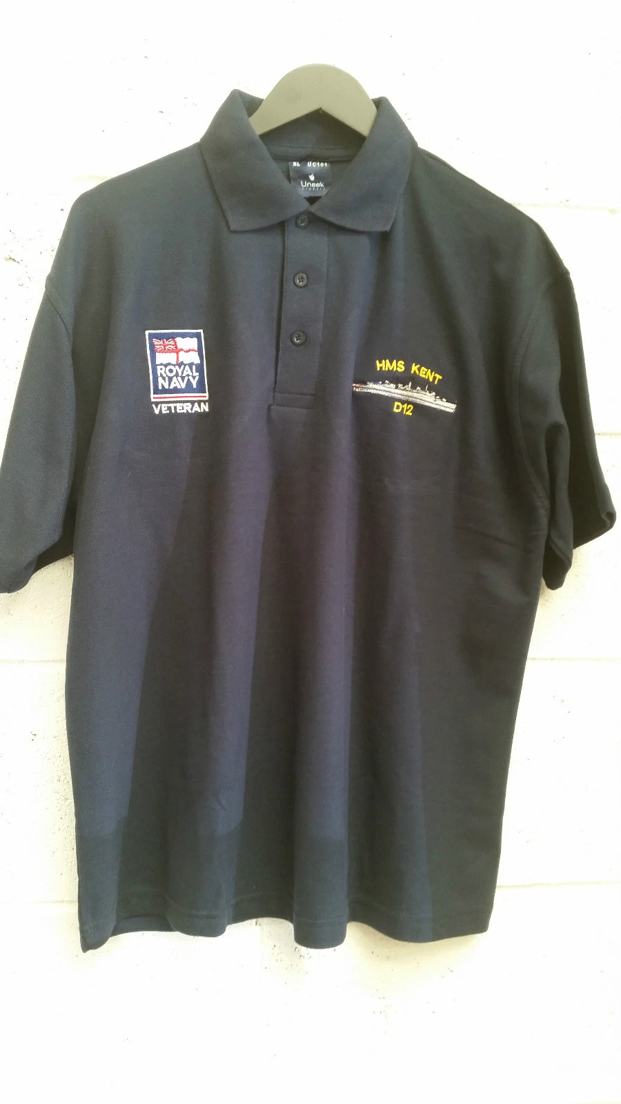 Royal Navy Veteran and Ships Profile / Ships Crest Embroidered Polo Shirt's