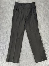 Calvin Klein Boys' Flat-Front Bi-Stretch Dress Pant, Slim Fit, Size 10 Reg
