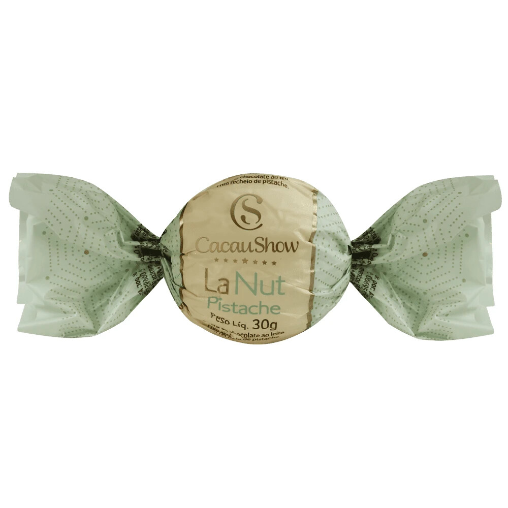 CACAU SHOW TRUFA DE CHOCOLATE AO LEITE E PISTACHO (PACK de 4 x TRUFAS 30g)