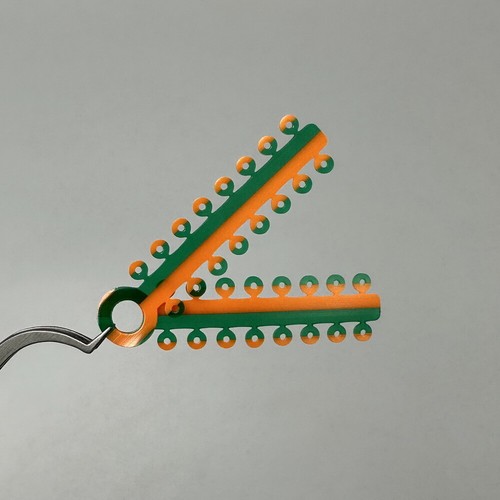 Fascette Elastiche per Legatura Ortodontica Dentale Elastici Tutore Catena Elettrica Arancione - Foto 8 di 22