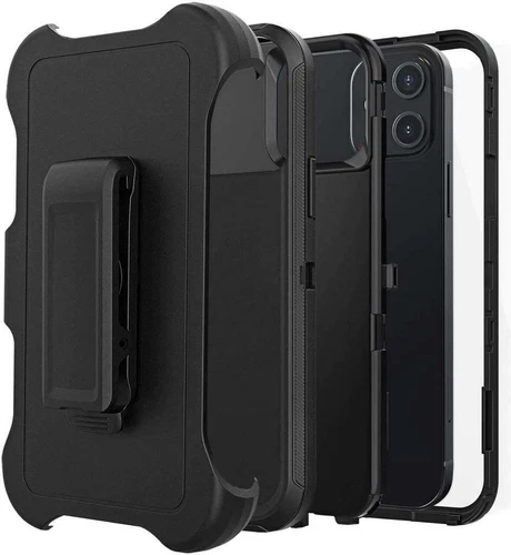 Funda protectora de alta resistencia para iPhone 16 Pro Max 15 14 13 12 11 + funda con clip para cinturón - Imagen 23 de 37